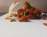 A picture of step 8 of Chinese chapati poha.