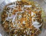 A picture of step 3 of Spicy Matar ki Chaat.