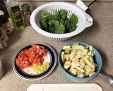 A picture of step 1 of Chickpea with Eggplant in a Tomato Sauce.