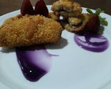 Foto langkah ke 4 dari resep Pisang pasir lapis blueberry.