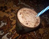 A picture of step 2 of Chocolate milkshake shake.