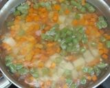 Foto langkah ke 3 dari resep Bubur Daging Warna Warni.