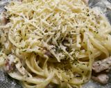 Foto langkah ke 3 dari resep Fettuccine Carbonara.