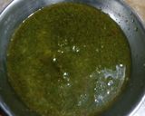 A picture of step 1 of Hara masala chicken.