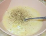 A picture of step 6 of Frittita with Pao bhaji flavour.