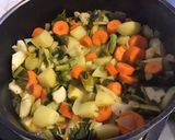 Une image de l'étape 7 de Soupe au chou carottes pommes de terre saucisse fumée et persil.