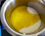 A picture of step 2 of Mango Sooji Cake.