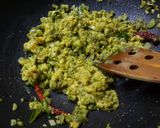 A picture of step 5 of Chavli kai palya /Cluster beans and chana dal dry curry:.