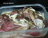 孜然香烤胡椒醃肉的食譜步驟1照片