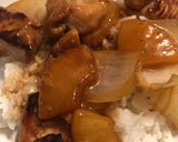 A picture of step 3 of Pineapple Chicken Teriyaki.