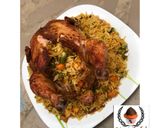 A picture of step 8 of Whole chicken stuffed with rice.