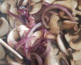 Sült máj gombával recept fázis 2 fotója