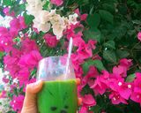 Hình bước làm 1 của món Trà sữa trân châu + thái xanh🥤