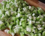 A picture of step 1 of Potlakaya Podi Koora/Snake gourd Dry Curry.