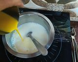 A picture of step 2 of Custard Caramelized Pudding.
