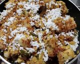 A picture of step 3 of Dry Green Jackfruit Curry (South Style).