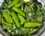 A picture of step 1 of Green masala for all dishes.
