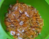 A picture of step 3 of Papad cone chaat.