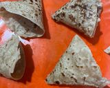 A picture of step 1 of Veg Samosa (Leftover chapati Instant, crispy, without maida).