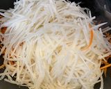 Hình bước làm 1 của món Bò Bía Chay