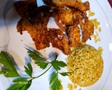 Foto del paso 5 de la receta: Lágrimas de pollo adobadas con arroz frito especiado