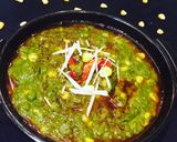 A picture of step 9 of Masala bhutta in creamy spinach.