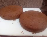 A picture of step 5 of Naked choco mint cake #4weeksChallenge.