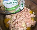 A picture of step 3 of Chicken Celery Cream Quiche Crustless.