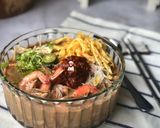 Gambar langkah 7 resipi Laksa Sarawak.