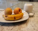 Foto del paso 1 de la receta: Batido de melocotón y plátano