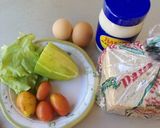 A picture of step 1 of Mini sandwich.