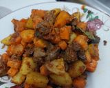 Foto langkah ke 4 dari resep Balado kentang wortel hati ayam.