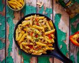 A picture of step 5 of Mushroom Penne Pasta.