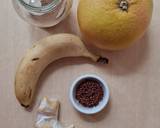 Foto del paso 1 de la receta Licuado de pomelo y banana 🍹 Smoothie antioxidante 💪🏽Shock vitamínico para enfrentar el invierno
