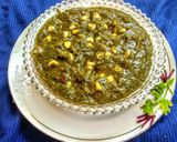 A picture of step 7 of Methi corn malai.