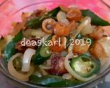 Foto langkah ke 4 dari resep Cumi asin cabe ijo.