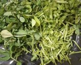 A picture of step 1 of Sattu methi pancake.