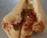 A picture of step 1 of PIzza cone.