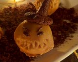 A picture of step 5 of Melting ghost & Scarecrow pumpkin spice truffles.