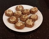 A picture of step 14 of Chocolate Shrtbread Cookies Filled with Caramel Buttercream.