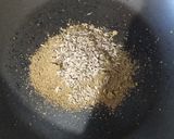 A picture of step 2 of Beef pilau with tinge of coconut.