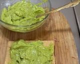 A picture of step 4 of Crispy Tostadas with Guacamole and Fresh Shrimp – An Irresistible Snack!.