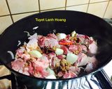 Hình bước làm 4 của món Thịt bò kho gừng