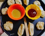 A picture of step 7 of Chicken Cheese Momo.