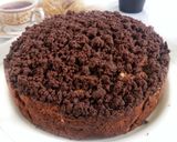 Foto langkah ke 7 dari resep Choco Crumble Banana Cake.