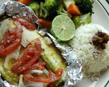 Foto del paso 6 de la receta: Pescado empapelado a la mostaza🐟