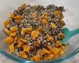 A picture of step 4 of Quinoa with Apple, Apricot, and Pistachio.