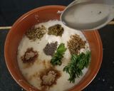 A picture of step 3 of Homemade Ranch dressing with salad and rusk toast.