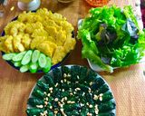 Hình bước làm 1 của món Bò cuốn lá lốt