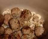 Foto del paso 5 de la receta: Albóndigas res/cerdo con champiñones en salsa de chipotle